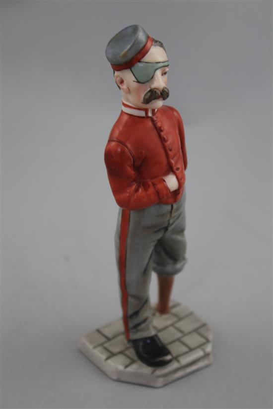 A Royal Worcester figure of Peg Leg, late 19th century, 16cm